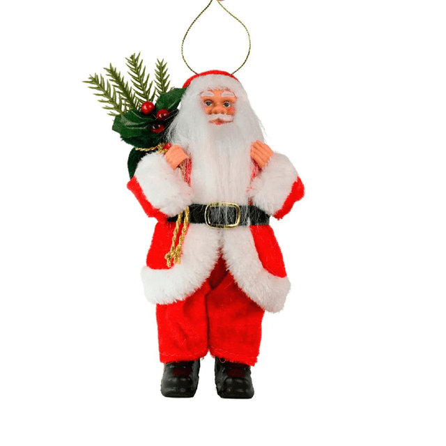 Papai Noel Presente 25cm Vermelho