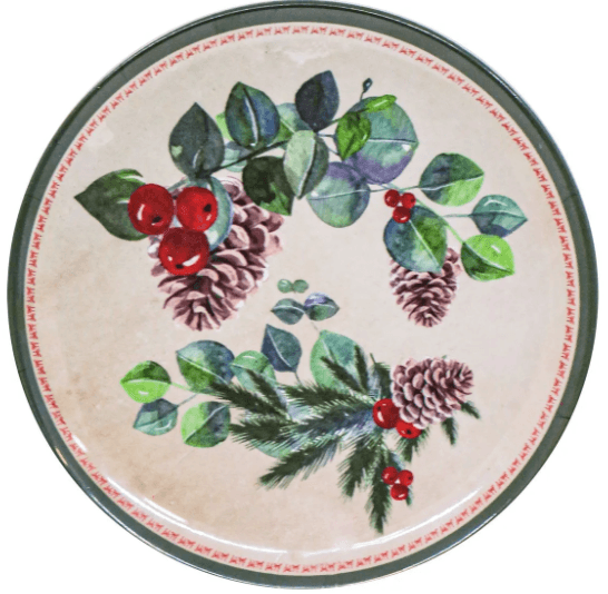 Prato Sobremesa Natal 20cm - Yangzi