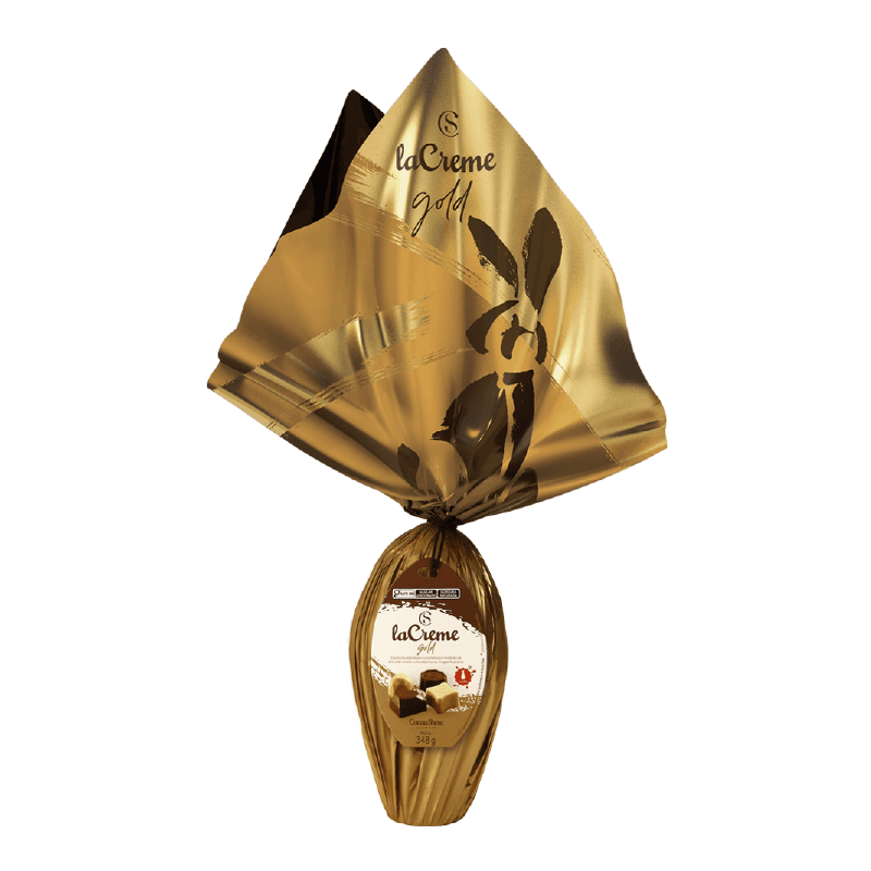 Ovo de Páscoa laCreme Gold Branco