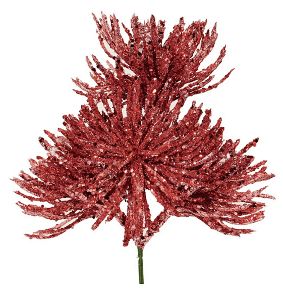 Pick de Natal Suculenta 20cm Vermelho - Yangzi