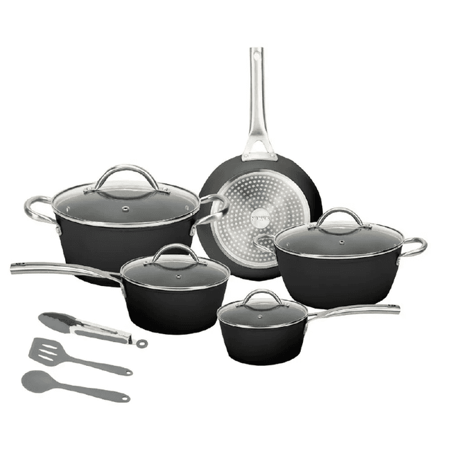 Jogo de Panelas Prime 8 Peças com Acessórios Black - Neuhaus