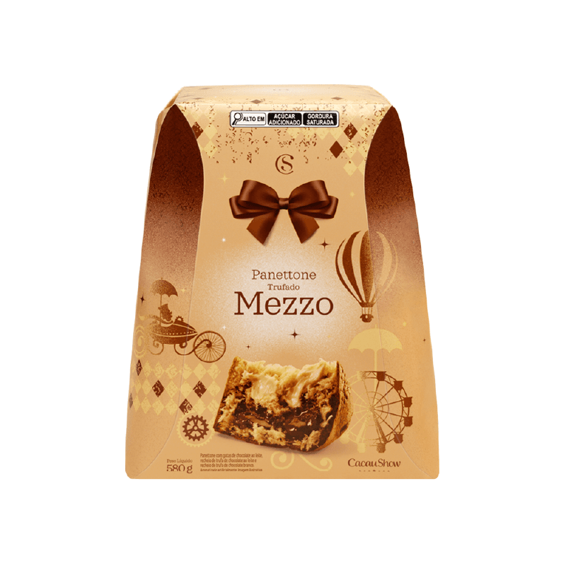 Panetone Trufado Mezzo 580g