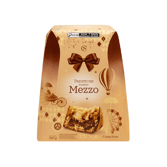 Panetone Trufado Mezzo 580g