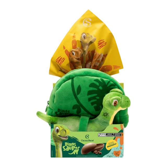 Ovo de Páscoa ao Leite Mochila Dino 170g